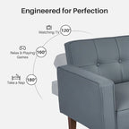 Divano letto Futon, Divano letto Futon convertibile, Divano letto a due posti, Divano letto per soggiorno, appartamento, ufficio