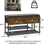 Panca da ingresso a 3 livelli - 35,43P x 11,81L x 22,44A