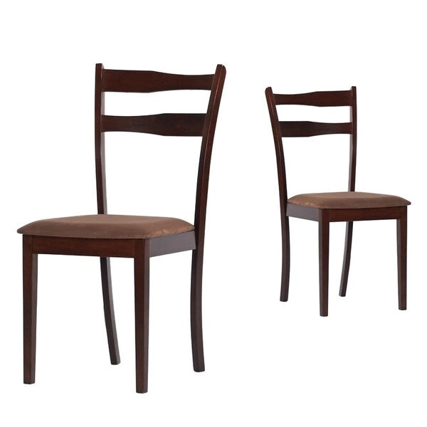Sedie da Pranzo Imbottite Set da 4, Seduta in Tessuto Trapuntato, Gambe in Legno, Stile Moderno