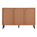 Madia Credenza in Legno con Mobiletto Contenitore, 3 Cassetti e 2 Ante