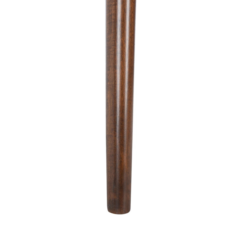 Tavolo rotondo pieghevole da pranzo, design salvaspazio, finitura in legno