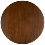 Tavolo rotondo pieghevole da pranzo, design salvaspazio, finitura in legno